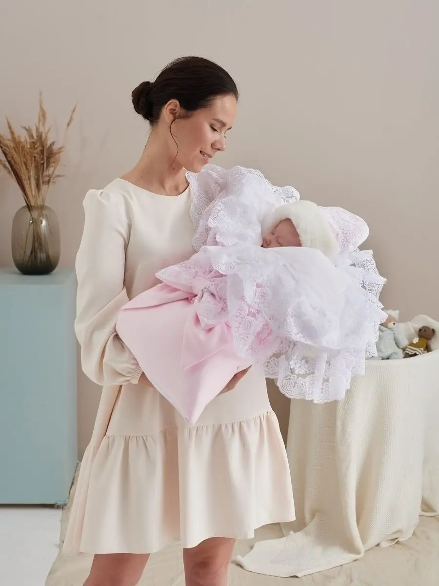 Конверт на выписку для новорожденного малыша ЗИМНИЙ комплект Luxury Baby  7230656 купить в интернет-магазине Wildberries