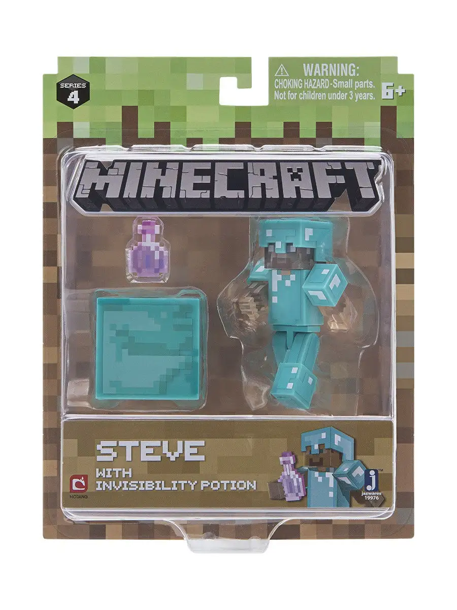 Фигурка Стив с зельем невидимости Steve Minecraft 7289492 купить в  интернет-магазине Wildberries