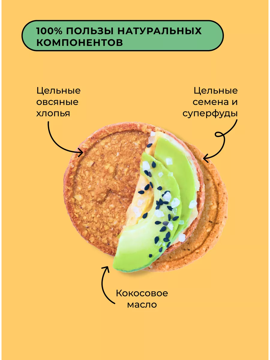 Овсяные крекеры без сахара c семенами льна и чиа, 10 шт Take a Bite 7307655  купить за 1 342 ₽ в интернет-магазине Wildberries