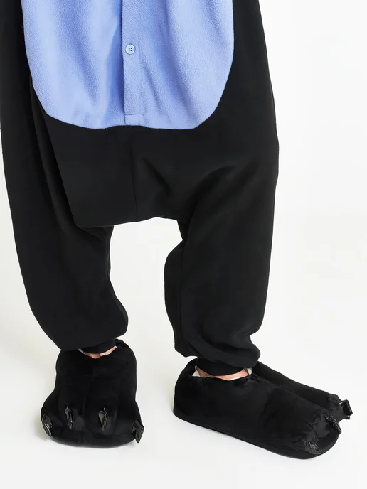 BearWear Тапки лапки с когтями смешные прикольные, черный, фото 3