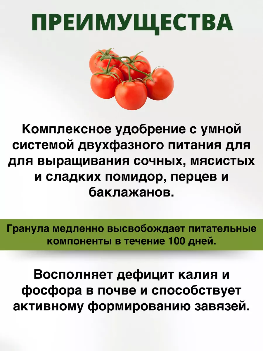 Комплексное минеральное удобрение Большой помидор, 1,2 кг БиоМастер 7362092  купить в интернет-магазине Wildberries