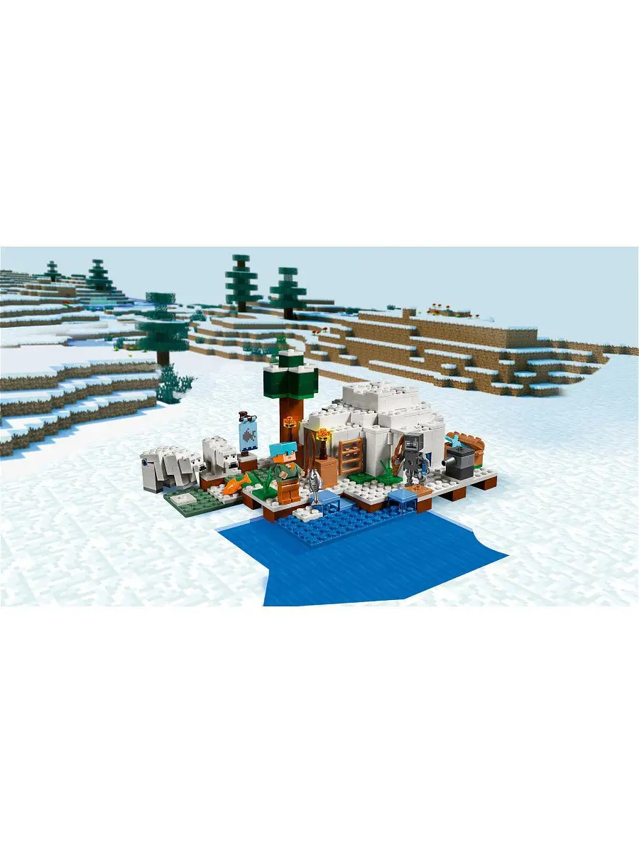 Конструктор LEGO Minecraft 21142 Иглу LEGO 7380614 купить в  интернет-магазине Wildberries