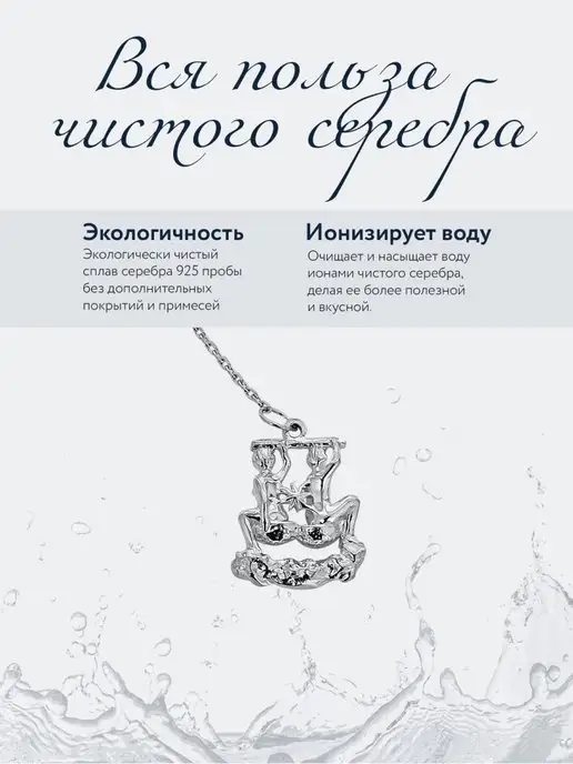 АргентА Ионизатор воды серебро "Зодиак-Весы", серебристый, фото 3
