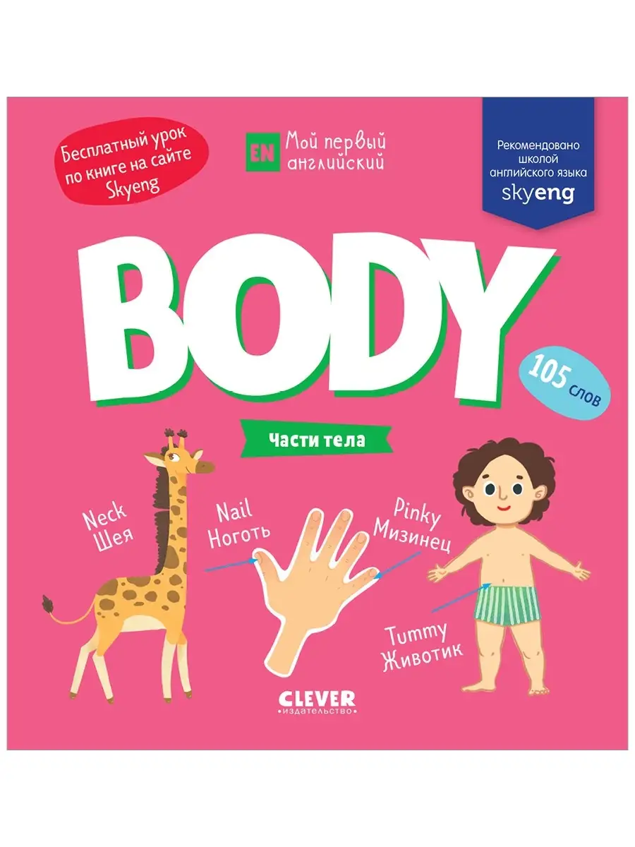 Мой первый английский. Body. Части тела Издательство CLEVER 7486574 купить  за 195 ₽ в интернет-магазине Wildberries