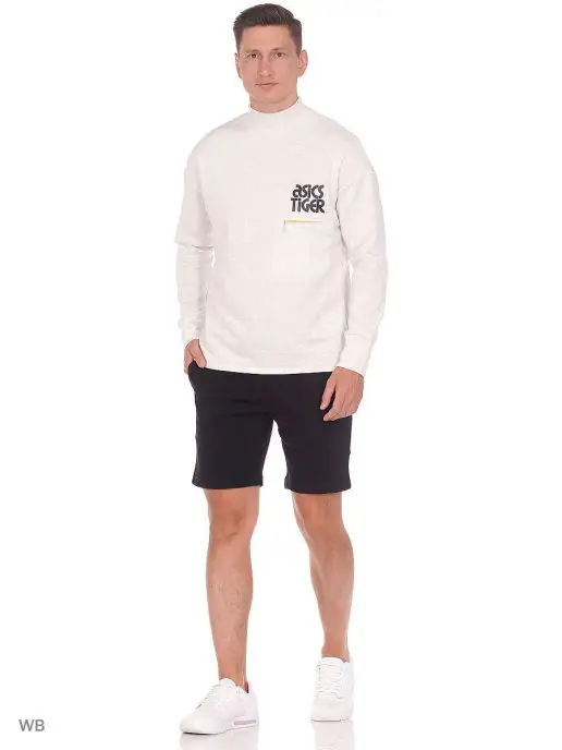 ASICSTIGER Лонгслив Sweat Crew, белый