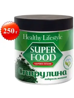 Спирулина порошок водоросль молотая для похудения детокс Healthy Lifestyle 7539081 купить за 360 ₽ в интернет-магазине Wildberries