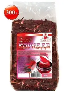 Чай Каркаде листовой, цветочный гибискус TEABREEZE 7539088 купить за 369 ₽ в интернет‑магазине Wildberries