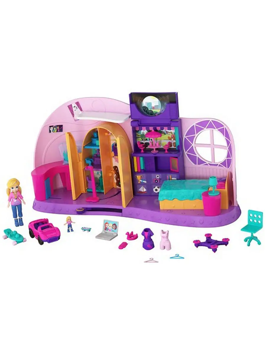 Polly Pocket Комната Полли Polly Pocket 7556725 купить в интернет-магазине  Wildberries