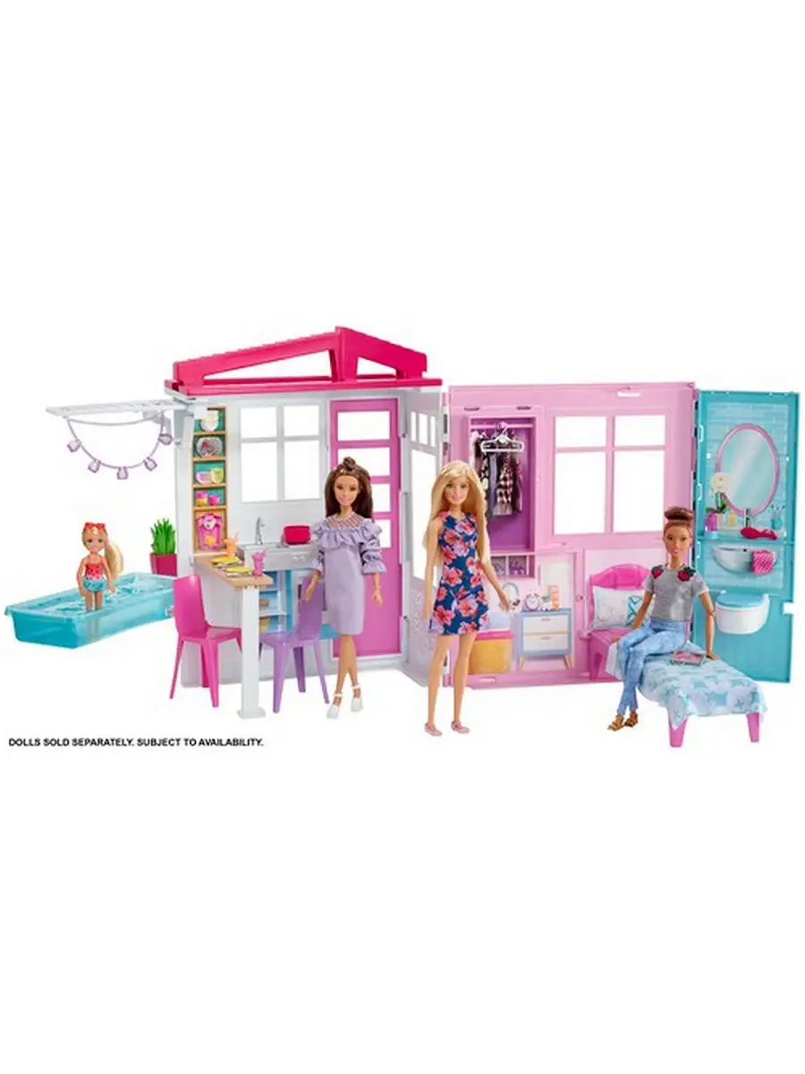 Barbie Раскладной домик Barbie 7556777 купить в интернет-магазине  Wildberries