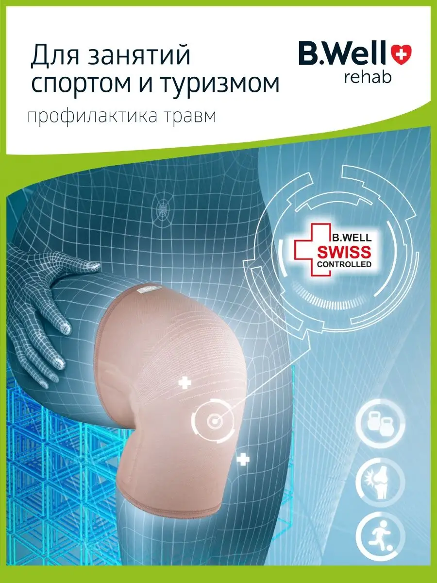 Бандаж на колено наколенник ортопедический W-332 B.Well 7594807 купить за 1  282 ₽ в интернет-магазине Wildberries