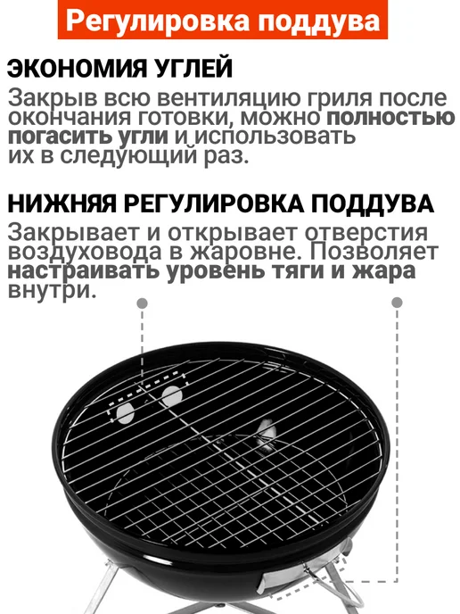 GoGarden Гриль угольный барбекю уличный для дачи, вариант, фото 7