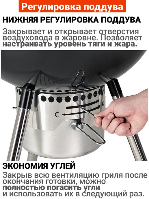 GoGarden Гриль угольный барбекю уличный для дачи, вариант, фото 7