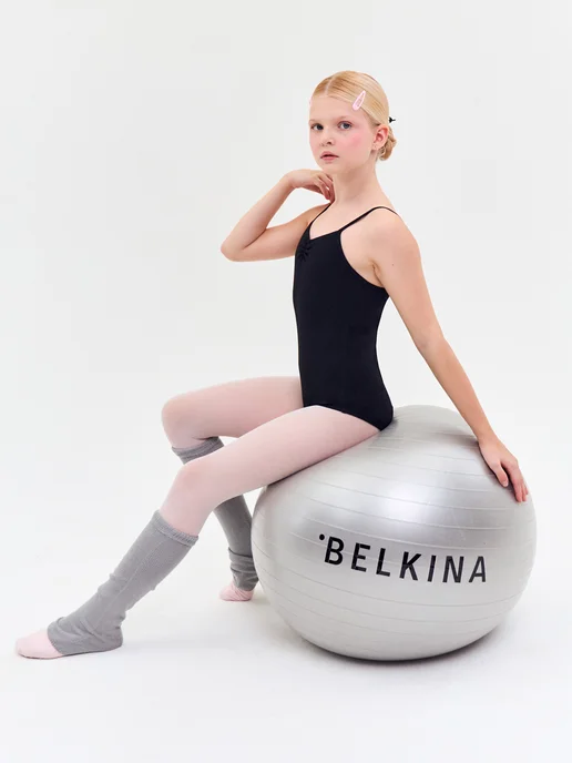 Belkina Купальник гимнастический без юбки для тренировок и танцев, черный, фото 7