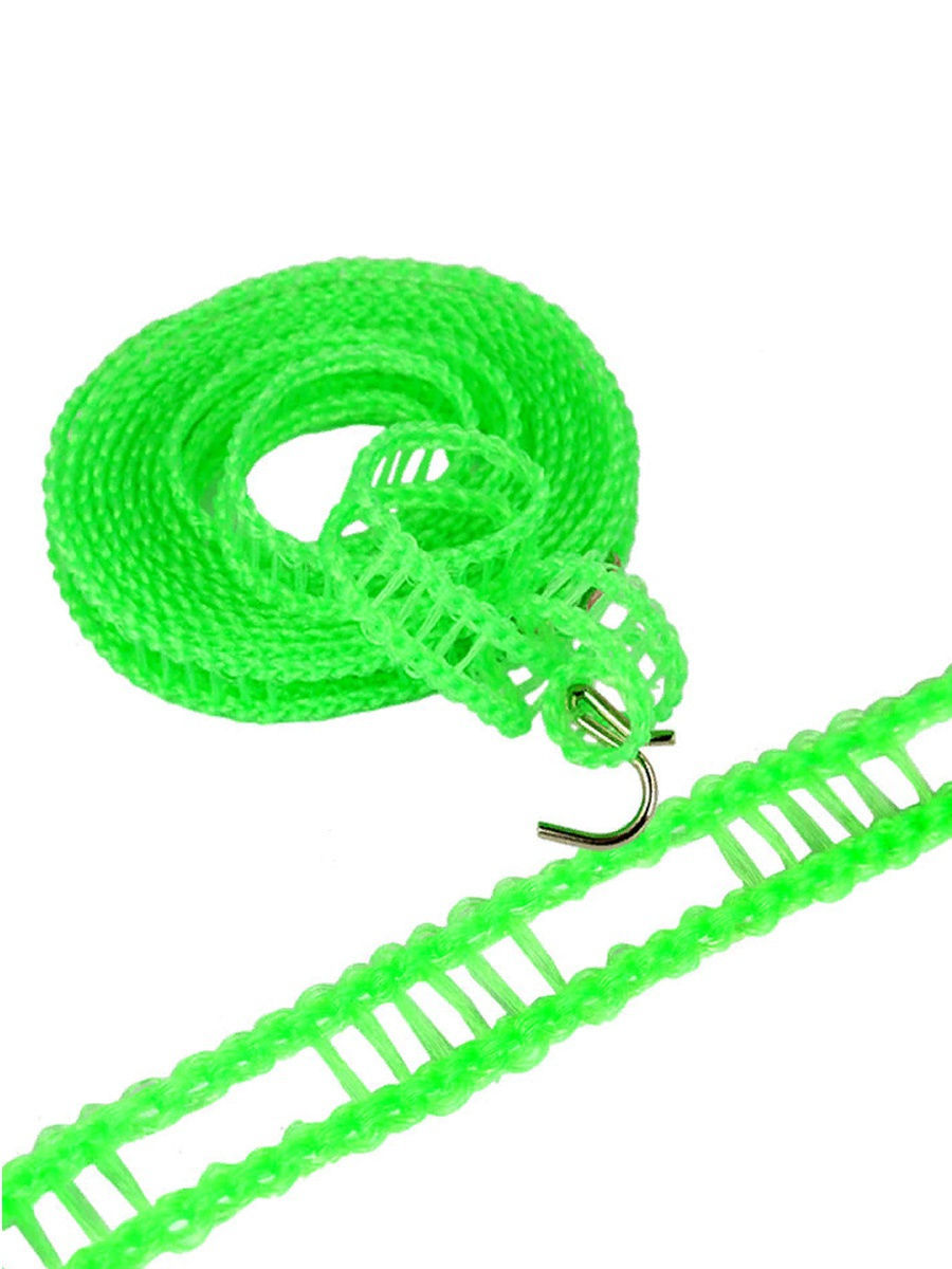 Clothes rope. Веревка для сушки белья на плечиках. Длина 3м. New vl75-115. Бельевая веревка. Белье на веревке. Бельевая веревка с крючками.