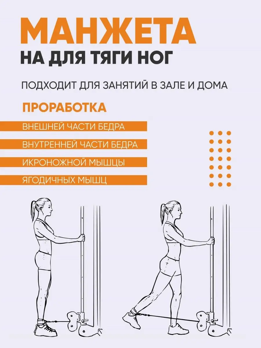 Манжета для ног тренировки бедра и ягодиц Original FitTools 7790586 купить  за 558 ₽ в интернет-магазине Wildberries