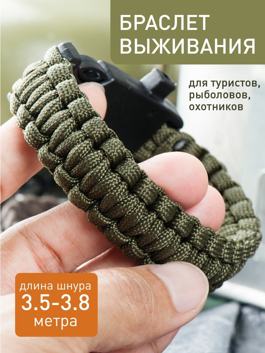 Паракорд CORD nylon 10м RUS (red) - купить в Минске