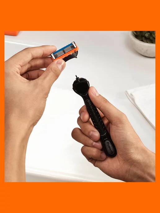 GILLETTE Бритва мужская Fusion 5, станок для бритья с 6 кассетами, вариант, фото 8