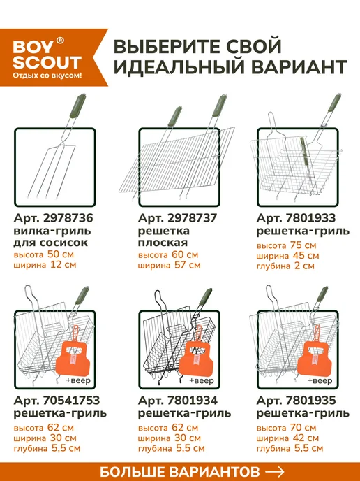 Boyscout Решетка гриль с вилкой, вариант, фото 7