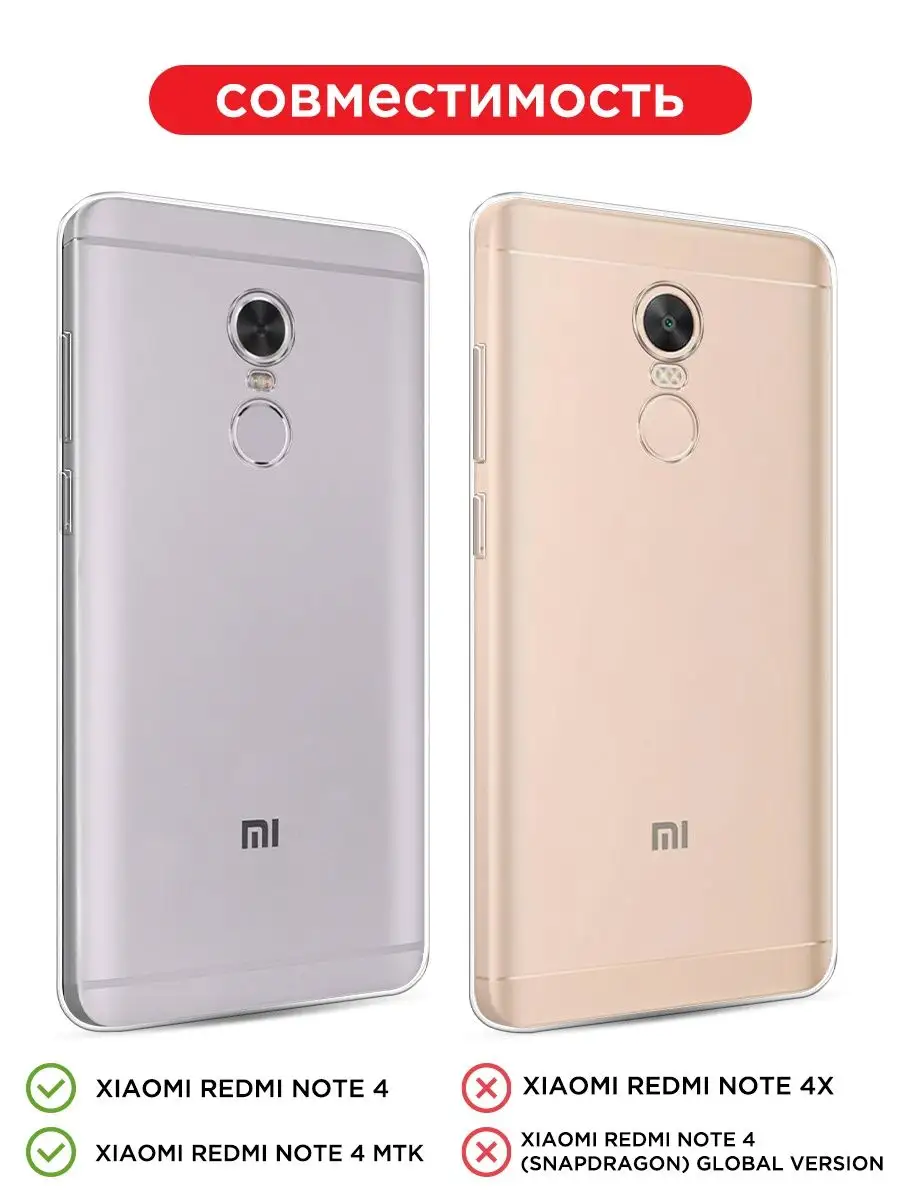 Чехол на Xiaomi Redmi Note 4 / Сяоми Редми Нот 4 Xiaomi 7838501 купить за  189 ₽ в интернет-магазине Wildberries