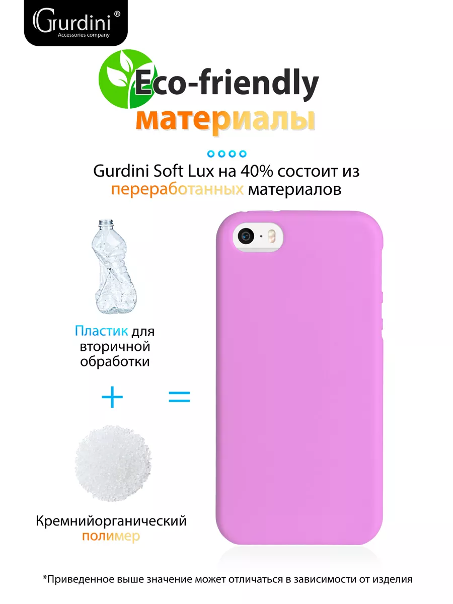 Soft Lux для Apple iPhone 5/5S/SE Gurdini 7846252 купить за 176 ₽ в  интернет-магазине Wildberries