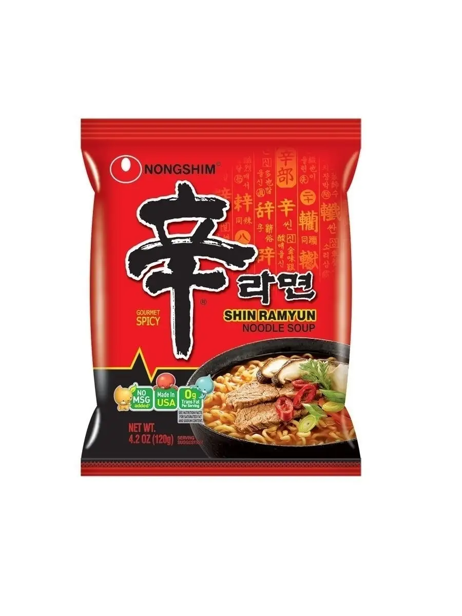 Лапша рамен Шин Рамен Shin Ramyun 5шт Nongshim 7848293 купить в  интернет-магазине Wildberries