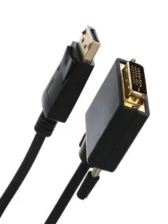 DisplayPort - DVI D (24+1) кабель переходник DP 1.8м адаптер Vcom 7856352 купить за 682 ₽ в интернет-магазине Wildberries