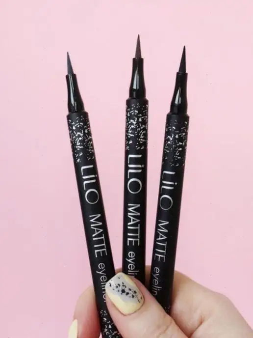lilo Подводка для глаз Matte Liner черная матовая, черный, фото 7