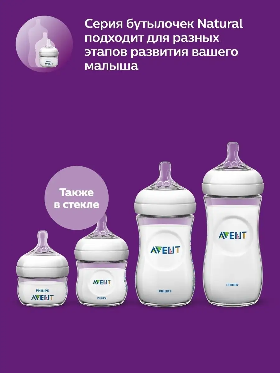 Бутылочка Avent Natural 260 Мл Купить