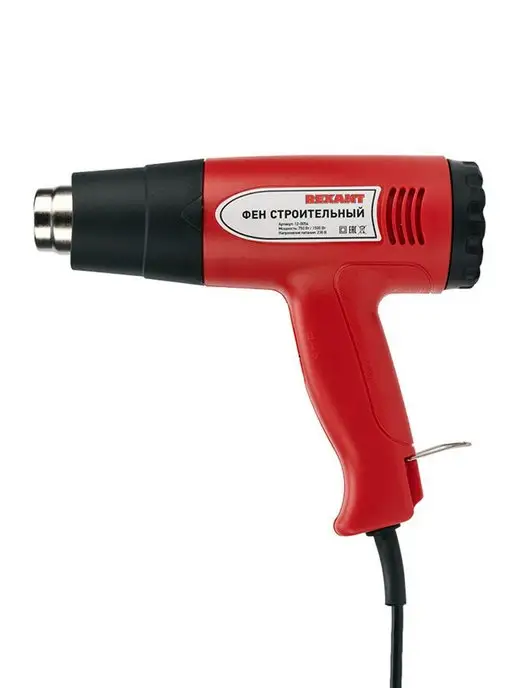 REXANT Фен строительный электрический 2000Вт STANDARD, 1600 Вт, фото 8