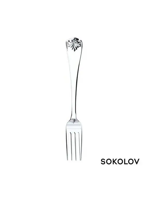 SOKOLOV Вилка серебряная столовая 925 пробы, серебристый