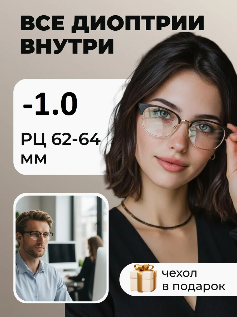 Очки для зрения женские круглые