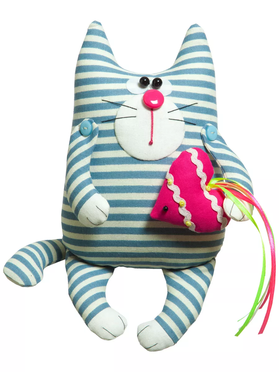 Подушка-игрушка кот Саймон своими руками