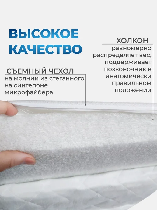 Amore mio. Матрас на пеленальный стол к кровати, белый, фото 4