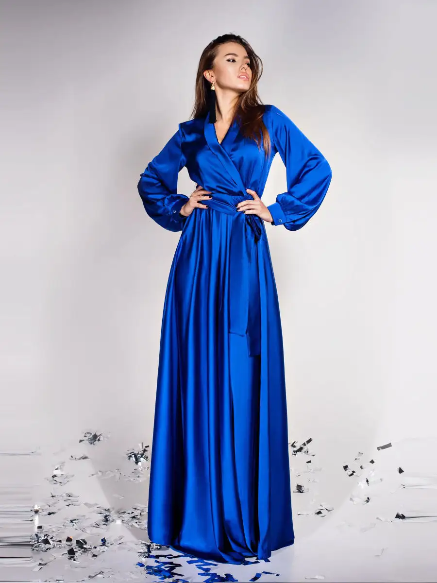 Купить женские синие вечерние платья в интернет магазине вторсырье-м.рф