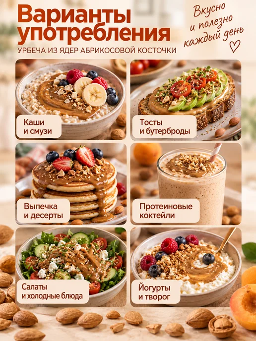 Биопродукты Урбеч из абрикосовой косточки 280г, 280 г, фото 2