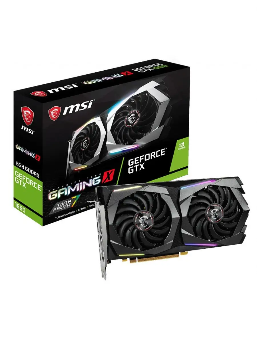 Видеокарта GeForce GTX 1660 GAMING X (GTX 1660 GAMING X 6G) MSI 8018496  купить в интернет-магазине Wildberries