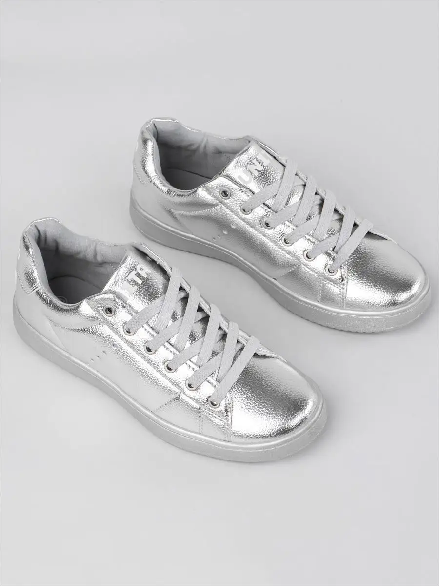 Легкие серебристые кеды женские / кроссовки модные UN1TA 8022514 купить в  интернет-магазине Wildberries