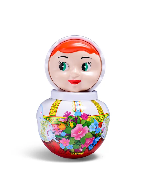 Stellar Неваляшка малая Аленушка 18 см игрушка для малышей, белый, фото 4