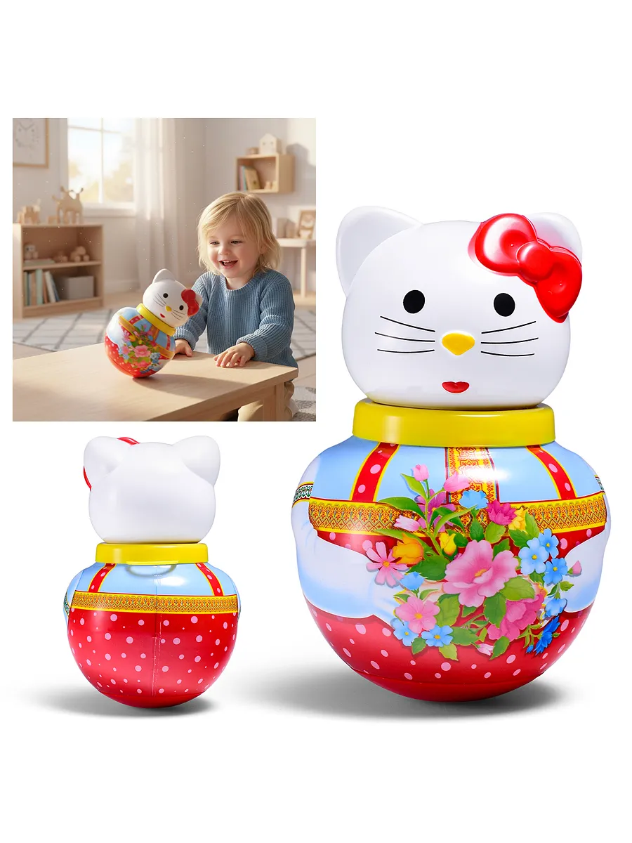 Неваляшка малая Кошечка Алина игрушка для малышей