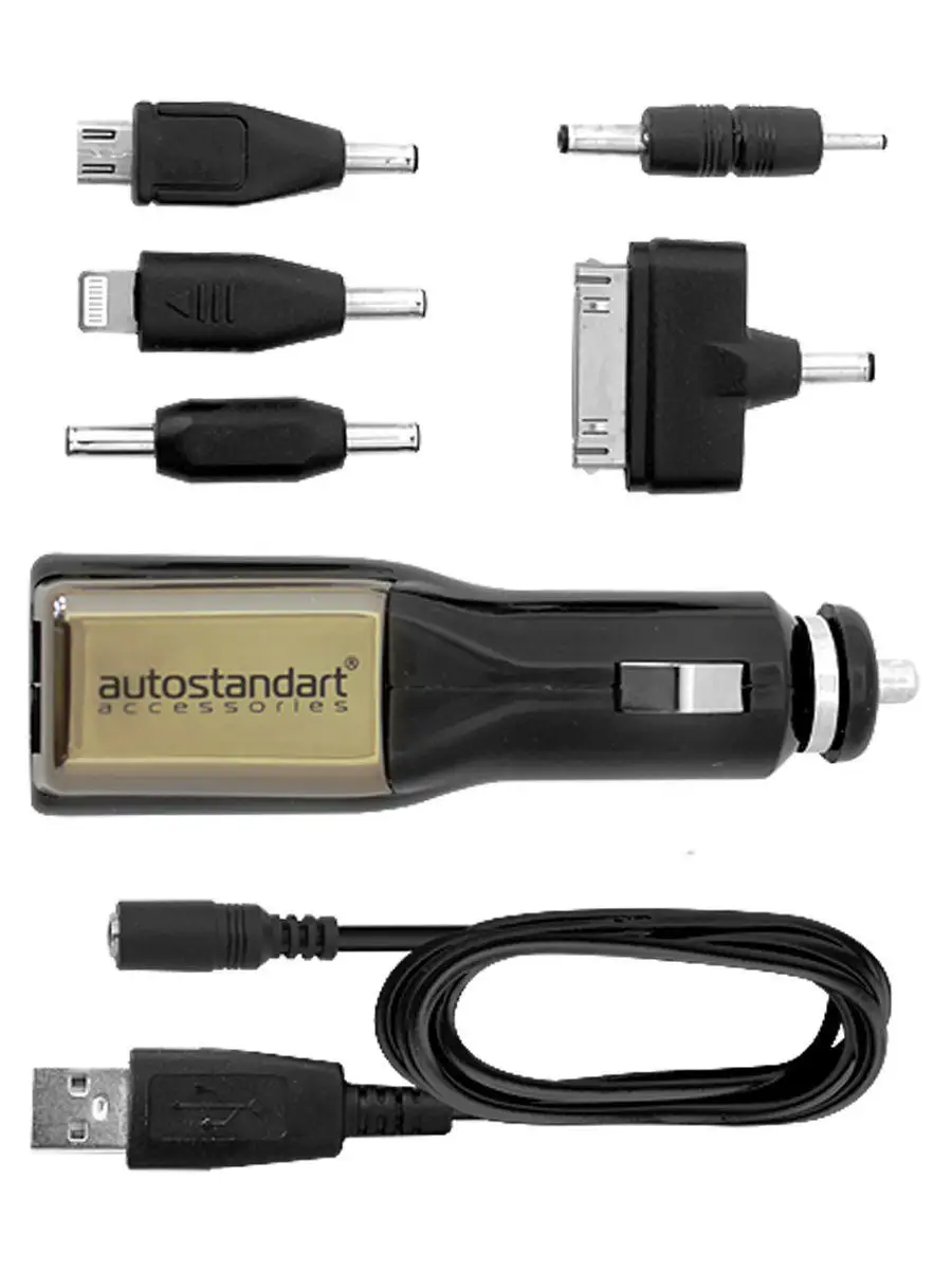 Набор 5 в 1 для зарядки сотовых телефонов 2,1А, AutoStandart AutoStandart  8081708 купить за 503 ? в интернет-магазине Wildberries