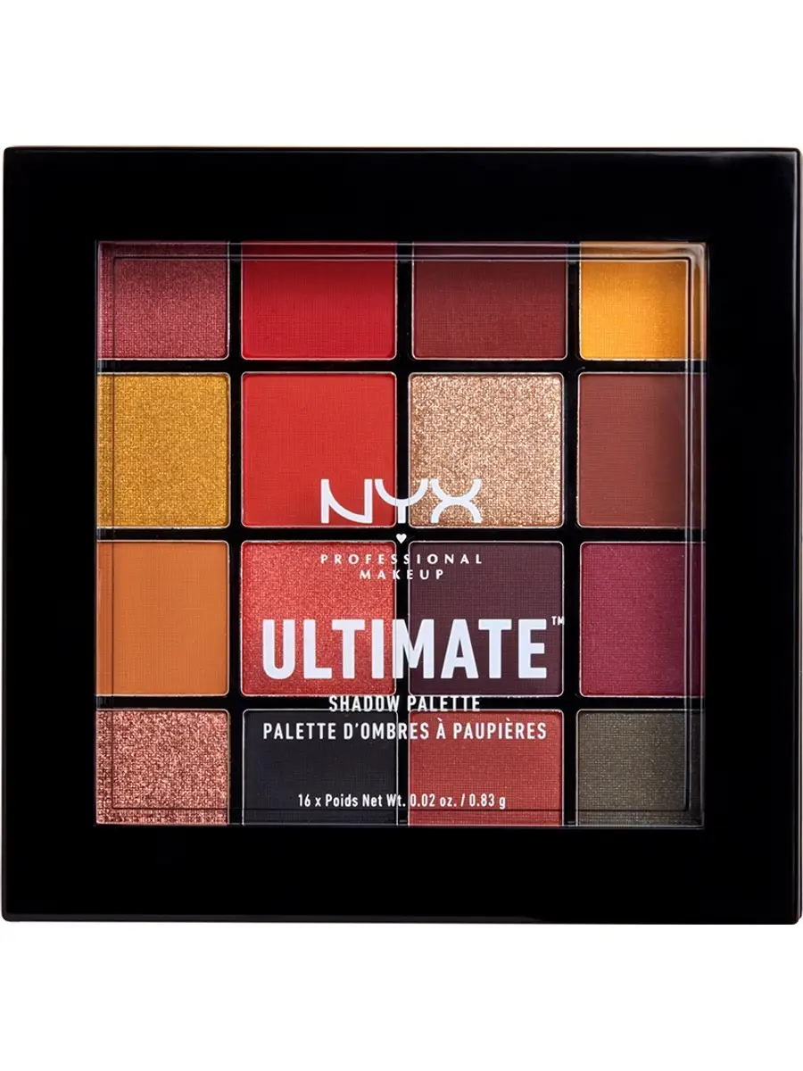 Палетка теней ULTIMATE SHADOW PALETTE 16х0,83 гр NYX PROFESSIONAL MAKEUP  8104712 купить в интернет-магазине Wildberries