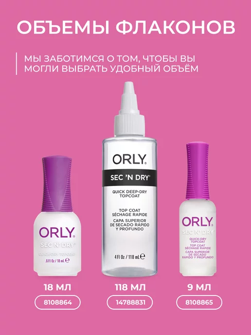 ORLY Сушка для лака ногтей быстрая проникающая Sec'n Dry 9 мл, 9 мл, фото 6