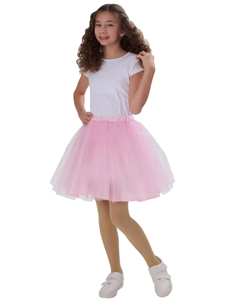 Розовая юбка пачка для девочки
