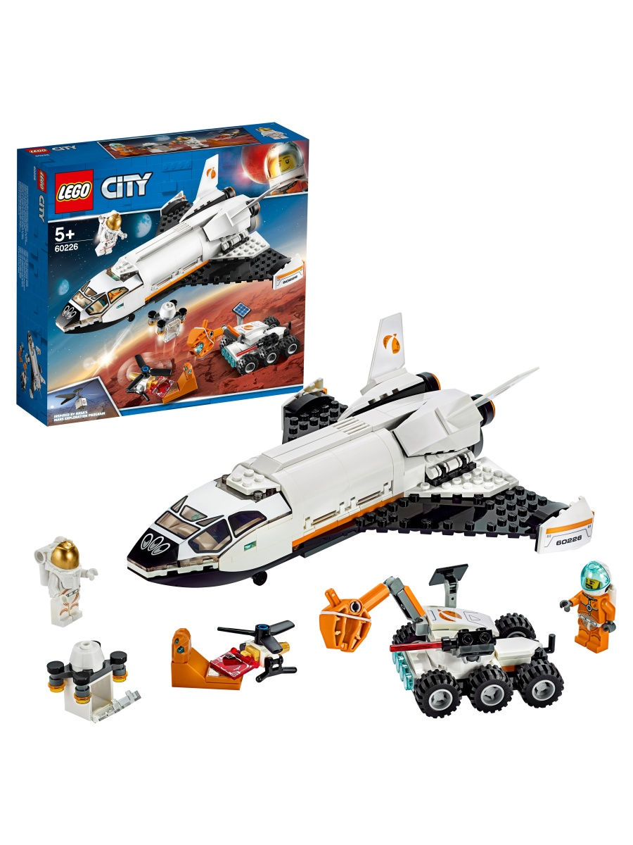 Конструктор LEGO City Space Port 60226 Шаттл для исследований Марса / для  детей, космос LEGO 8120282 купить в интернет-магазине Wildberries