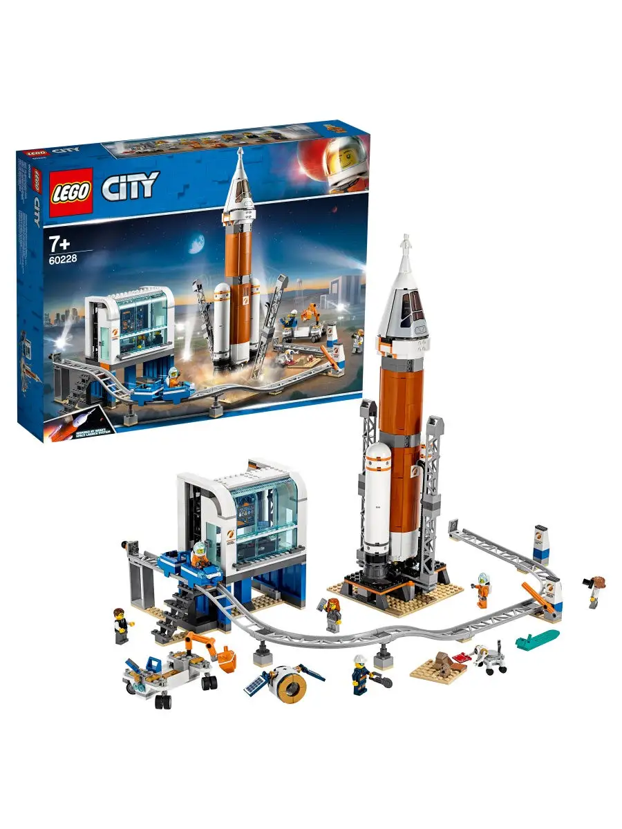 Конструктор LEGO City Space Port 60228 Космическая ракета и пункт  управления запуском / для детей LEGO 8120284 купить в интернет-магазине  Wildberries