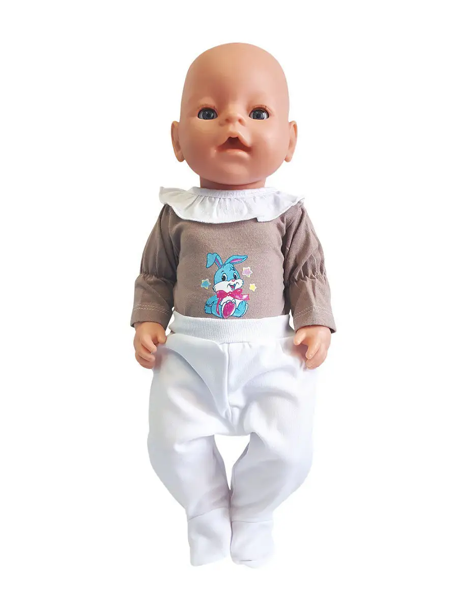 Набор одежды для куклы Baby Born 43 см: Платье с передником, 3 предмета фото