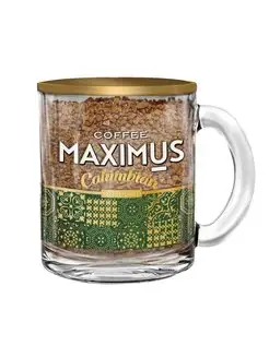 Кофе растворимый Maximus Columbian в стеклянной кружке 70г MAXIMUS COFFEE 8167694 купить за 297 ₽ в интернет-магазине Wildberries