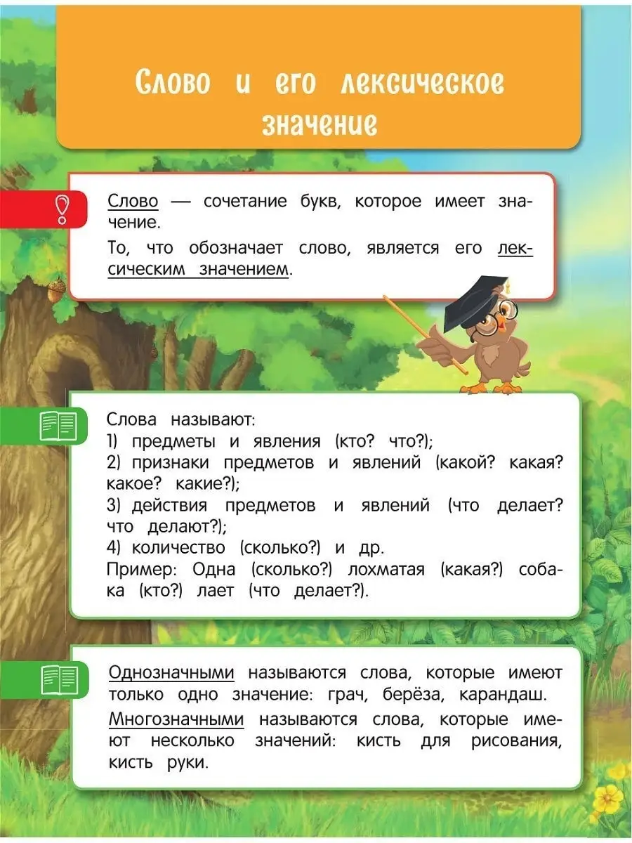 Все правила по русскому языку: для начальной школы Эксмо 8196735 купить за  438 ₽ в интернет-магазине Wildberries