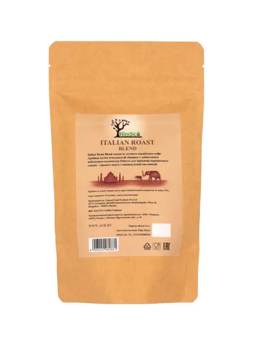 Hindica Кофе индийский молотый Italian Roast Blend, 100 г, 100 г, фото 3
