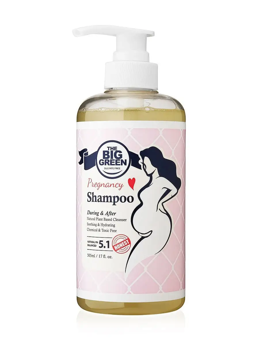 Шампунь для волос для беременных женщин Pregnancy Shampoo Big Green 8255662  купить в интернет-магазине Wildberries